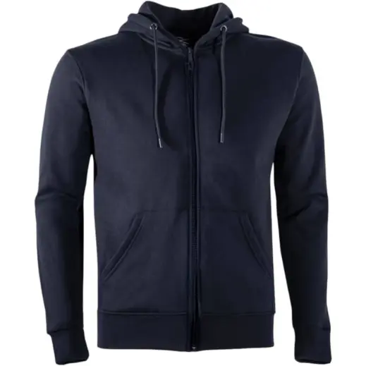 FWRD Brooklyn Zipped Hoodie Navy Front